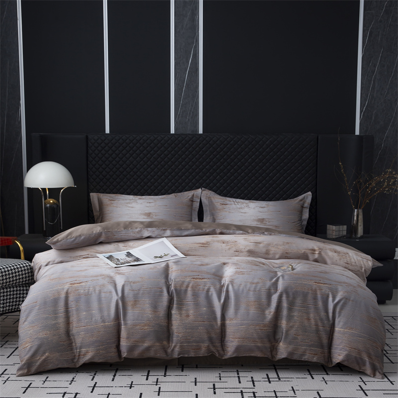 Conjunto de roupa de cama com impressão digital com novo design de algodão 100S