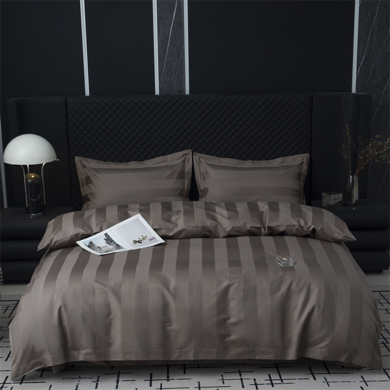 grupo do fundamento do cetim do algodão da listra 750TC do cetim de 7cm