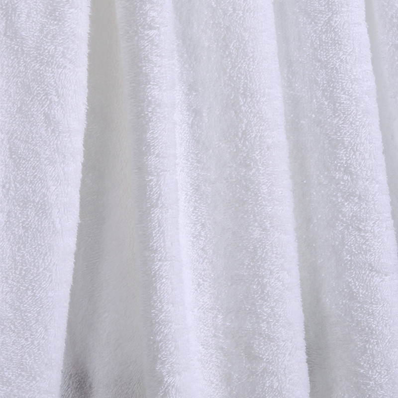 Conjunto de toalhas de fio prateado branco com borda Dobby Conjunto de toalhas de fio prateado branco com borda Dobby